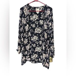 Billabong Sheer Floral Kimono Size S/M